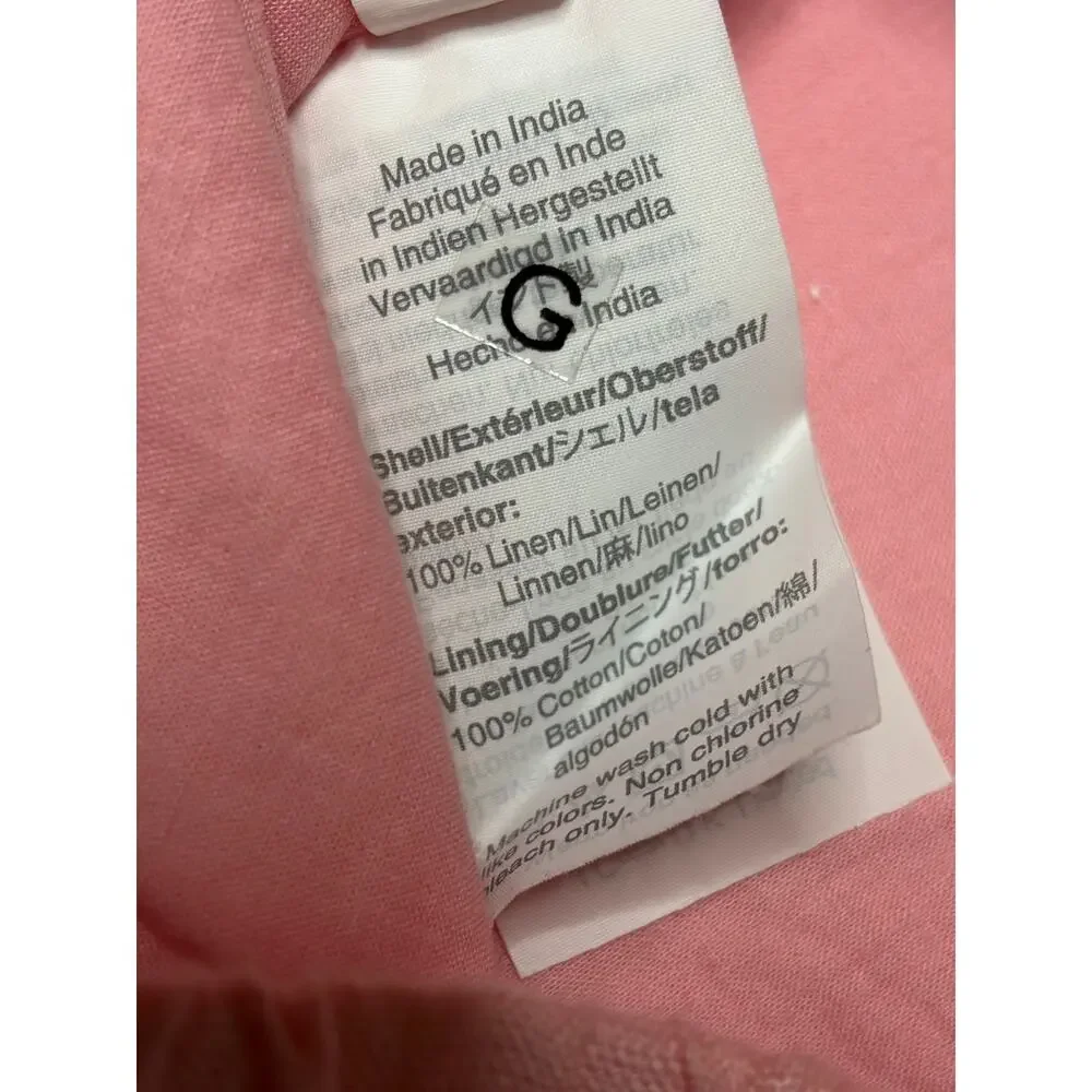 J.Crew Pink Pull-on skirt in Beauchamps Linen size XS